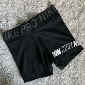 Black and White Nike Pros